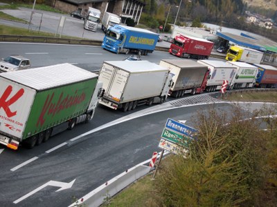Lastwagen auf Umwegen