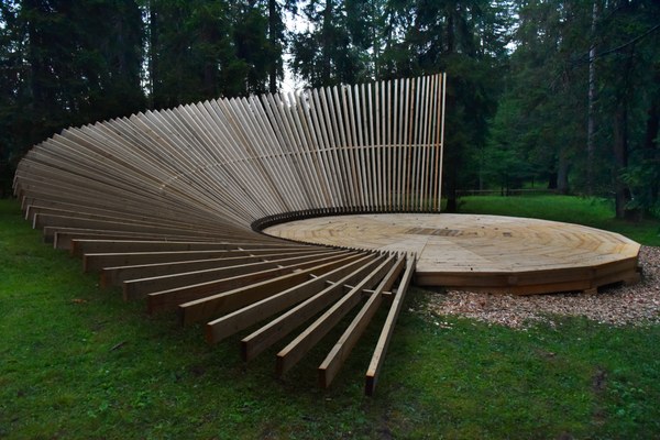 From devastated forest to an art platform From devastated forest to an art platform