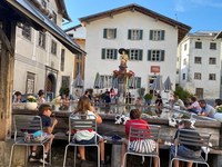 Lively mountain village