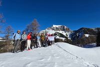 Mindful hiking through snow and silence