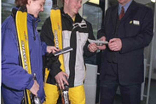 Taking the train and bus to the ski slopes proves popular Taking the train and bus to the ski slopes proves popular