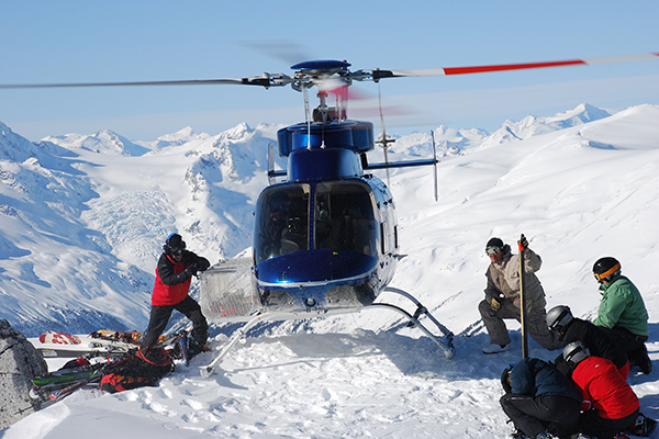Departure time for helicopters Departure time for helicopters