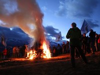 Fire and flames across the Alps