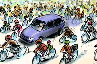 To work by car? No thanks!
