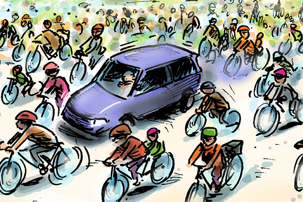 To work by car? No thanks! To work by car? No thanks!