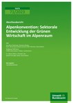 Alpine Convention - Sectoral development of the Green Economy in the Alpine region