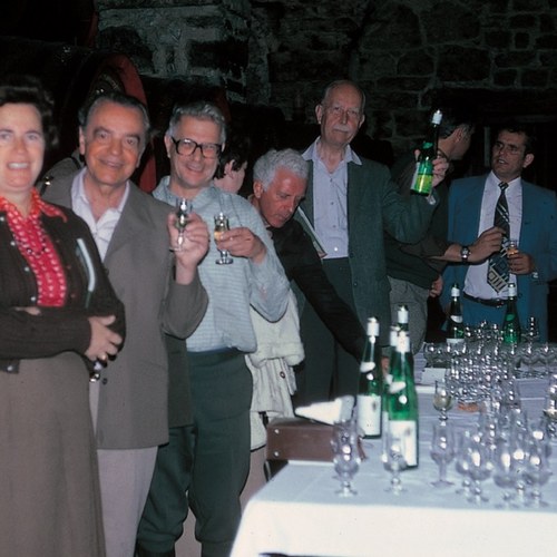 Un brindisi insieme nel corso di un’escursione a Belluno/I 1978