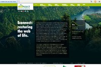 Nazorna spletna stran ECONNECT z vizualizacijo informacij