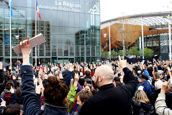Protest društev proti zmanjšanju subvencijskih sredstev Protest društev proti zmanjšanju subvencijskih sredstev